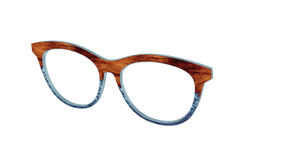 The Blue Wood Waves Crystal