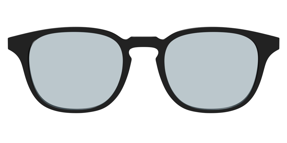 The Black With Slate Blue Lens