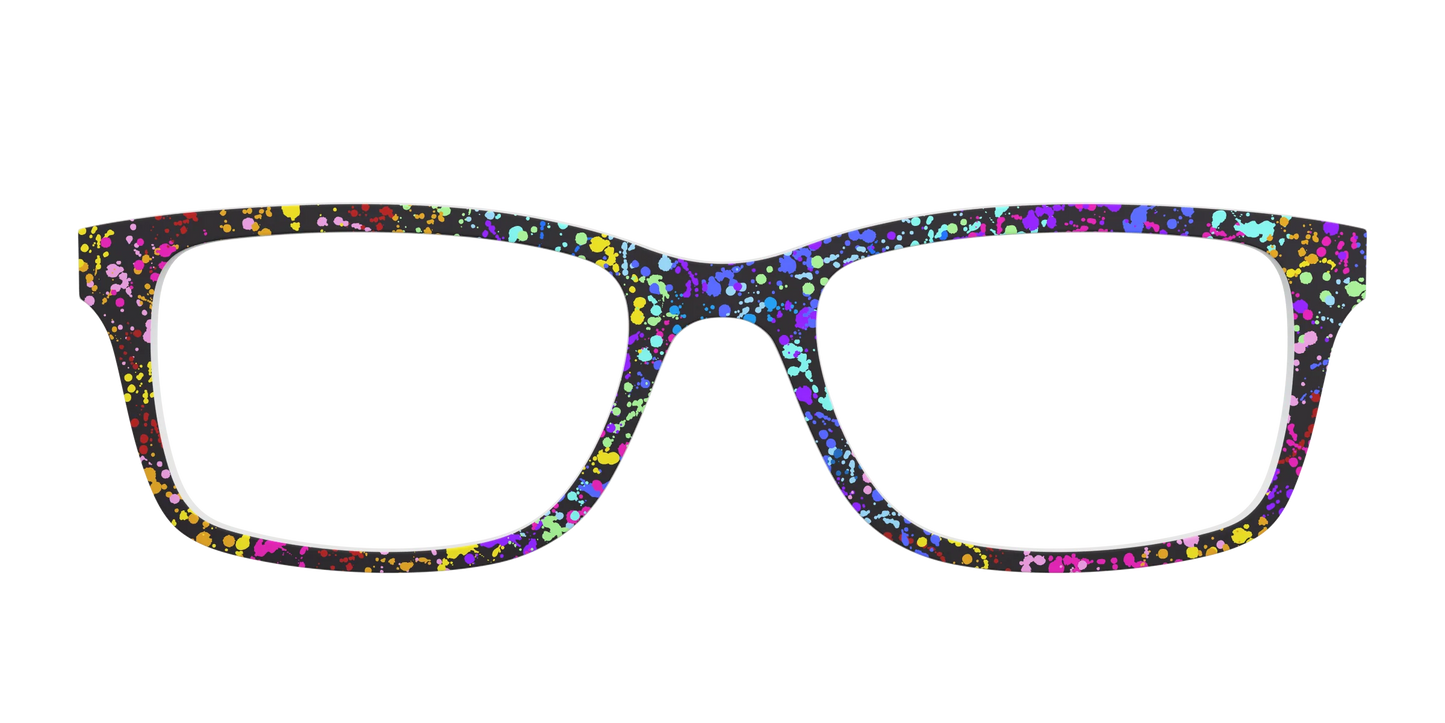 The Rainbow Splatter Black