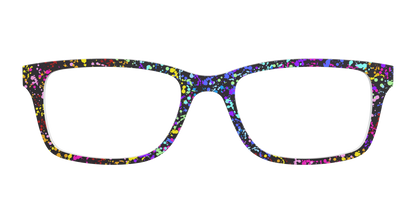 The Rainbow Splatter Black
