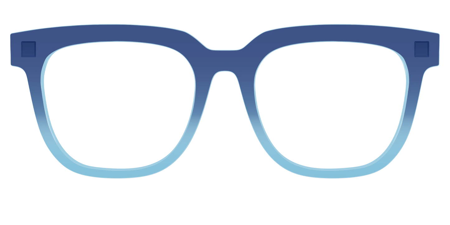 The Indigo to Sky Blue Gradient Crystal