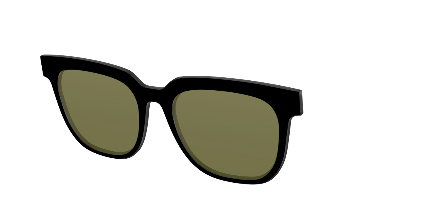 The Black with Green Racquet Sport Lens