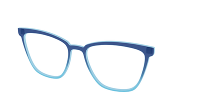 The Indigo to Sky Blue Gradient Crystal