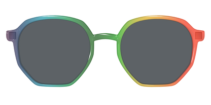 The Polarized Rainbow Gradient Sun Top