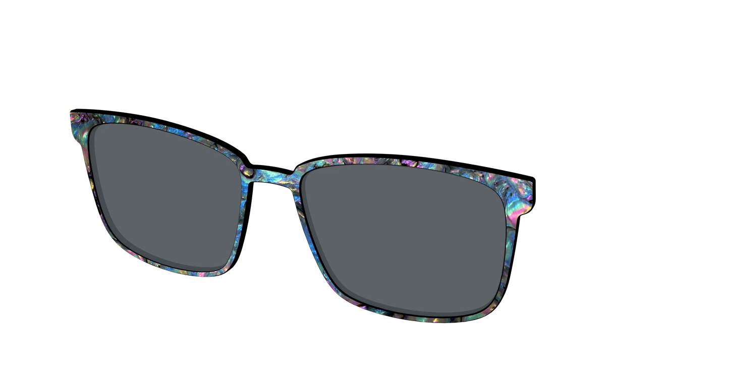 The Polarized Midnight Abalone Sun Top