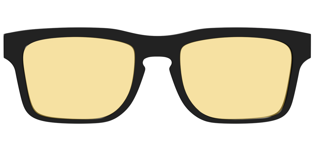 The Black With Citrine Yellow Lens