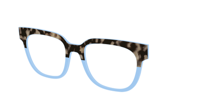 The Denim Tortoise Crystal Split