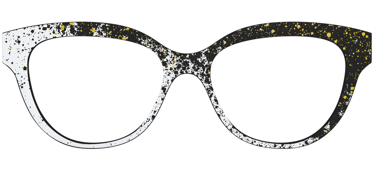 The Black & White Splatter