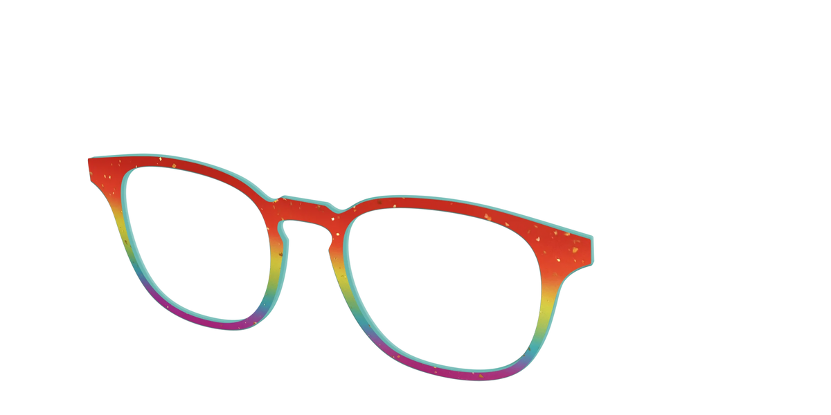 The Spectrum Gradient with Gold Flakes