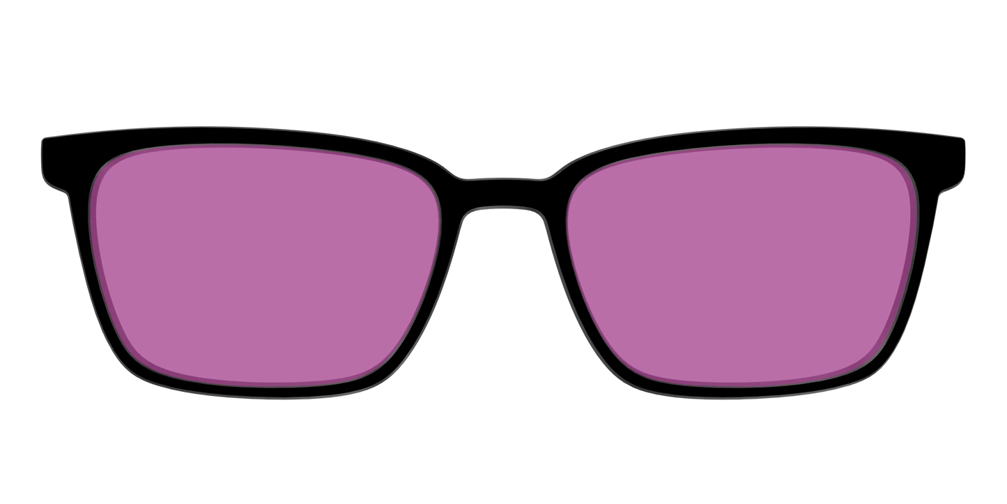 The Black with Violet Golf Lens
