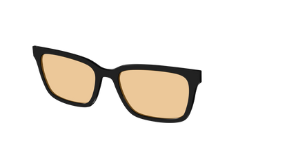 The Black With Umber Brown Lens