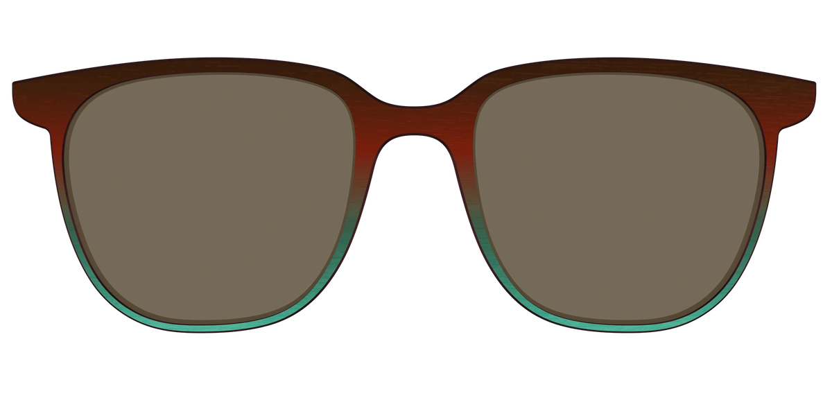 The Polarized Mahogany to Juniper Woodgrain Sun Top