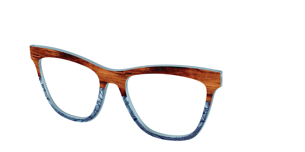 The Blue Wood Waves Crystal