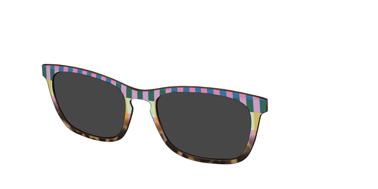 The Polarized Summer Stripes Tortoise Sun Top