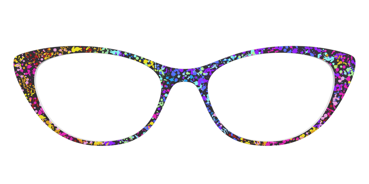 The Rainbow Splatter Black