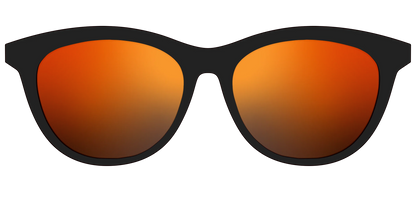 The Polarized Orange Reflective Sun Top