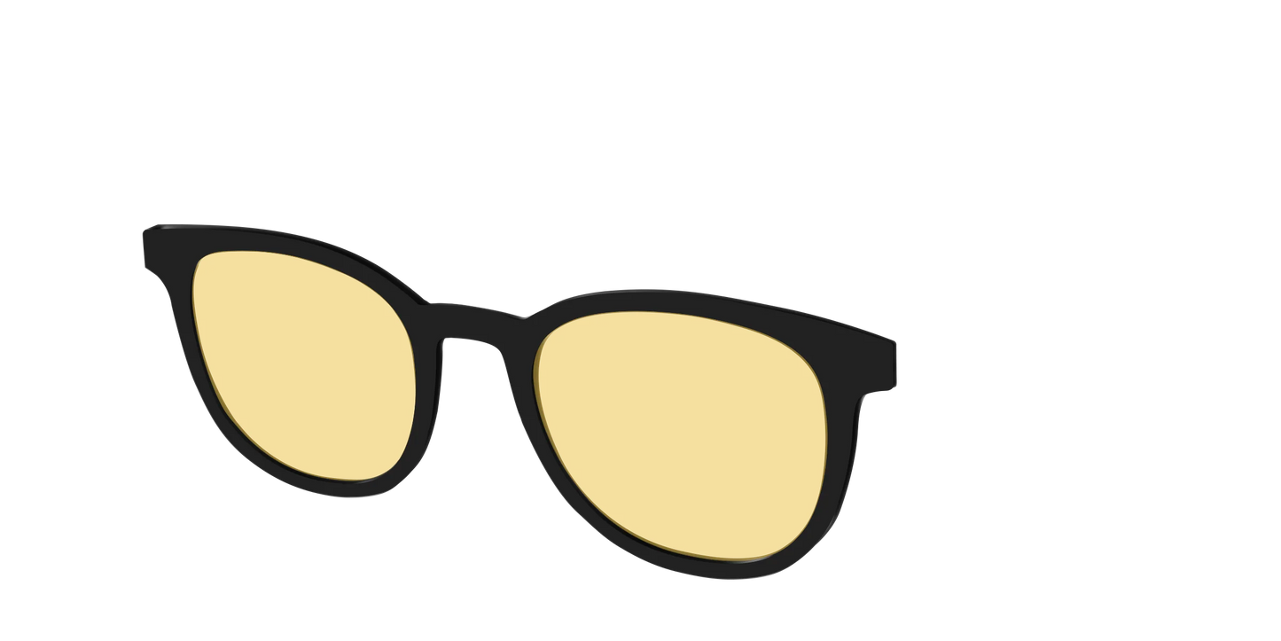 The Black With Citrine Yellow Lens