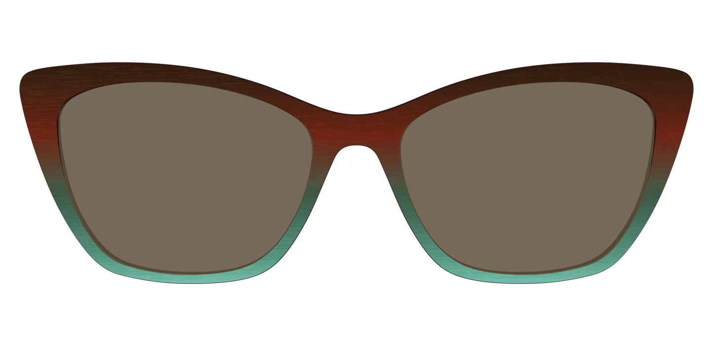 The Polarized Mahogany to Juniper Woodgrain Sun Top