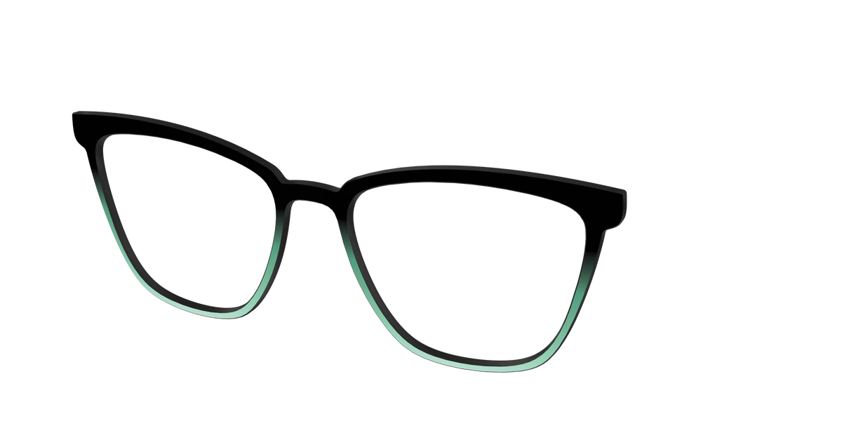 The Black to Spearmint Gradient