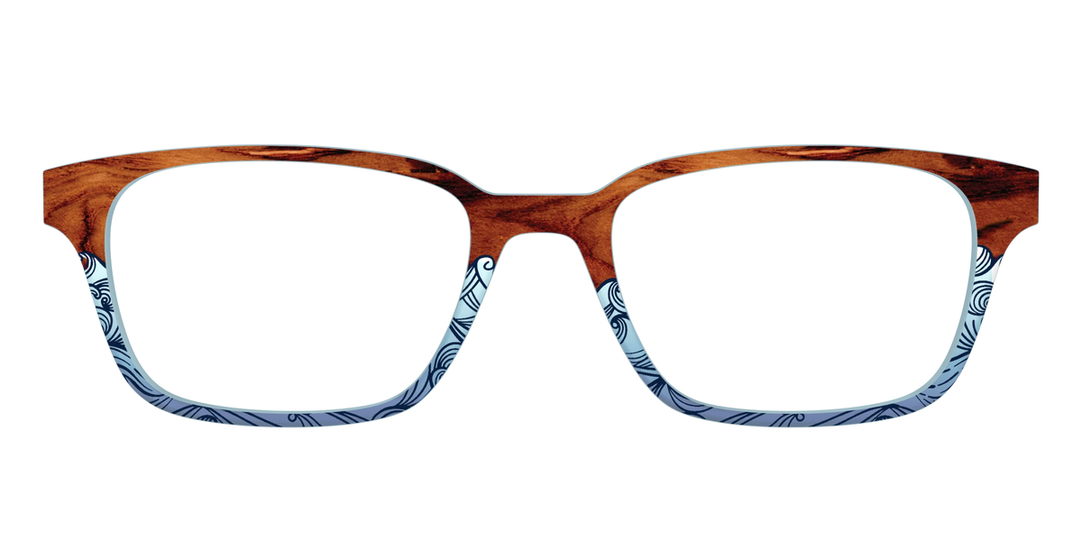 The Blue Wood Waves Crystal