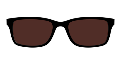 The Black with Brown Golf Lens