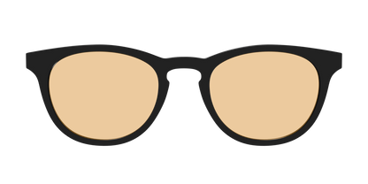 The Black With Umber Brown Lens
