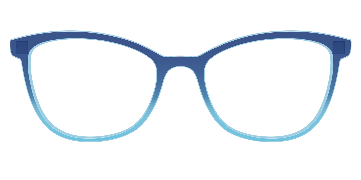 The Indigo to Sky Blue Gradient Crystal