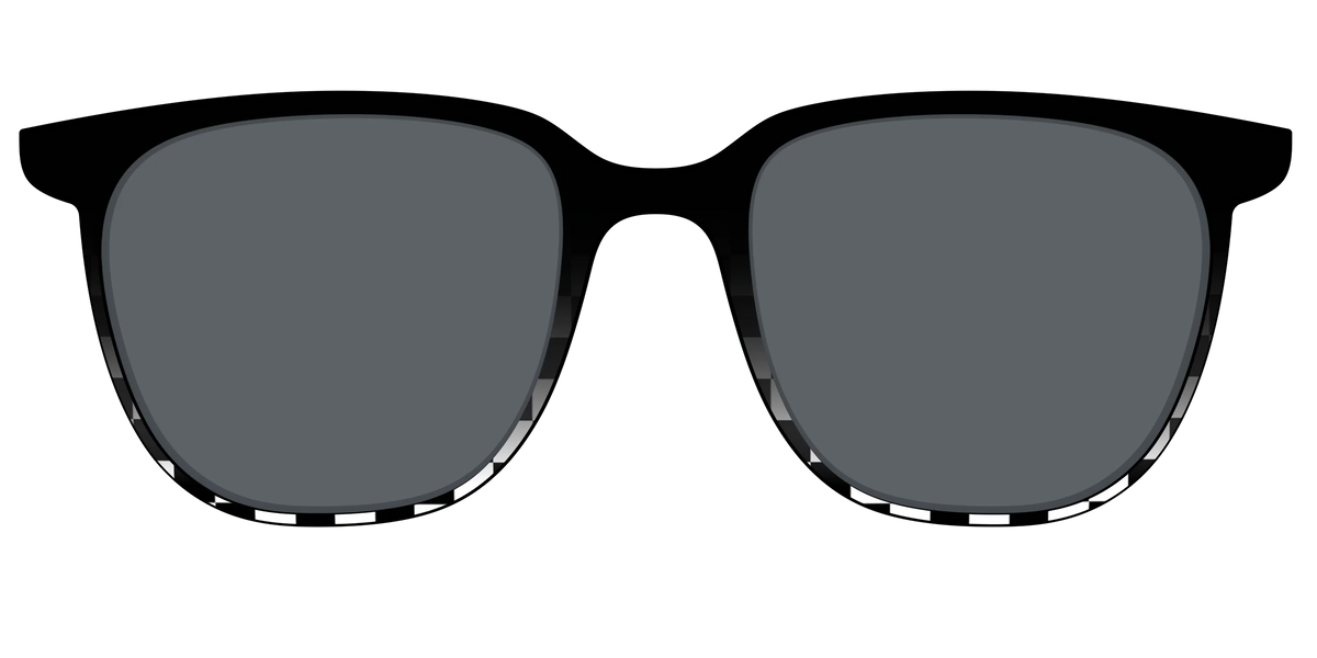 The Polarized Checkerboard Fade Sun Top