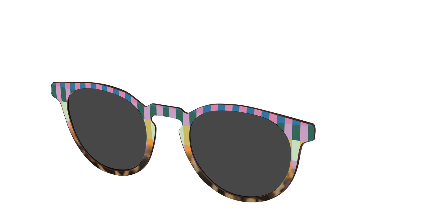 The Polarized Summer Stripes Tortoise Sun Top