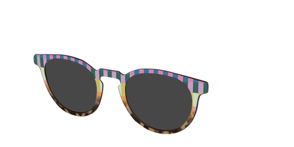 The Polarized Summer Stripes Tortoise Sun Top