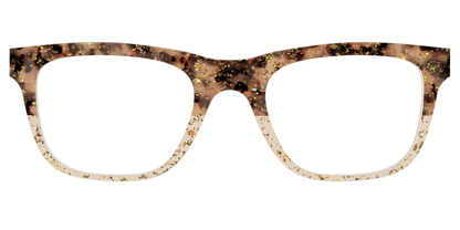 The Khaki Tortoise Crystal Split with Gold Flakes