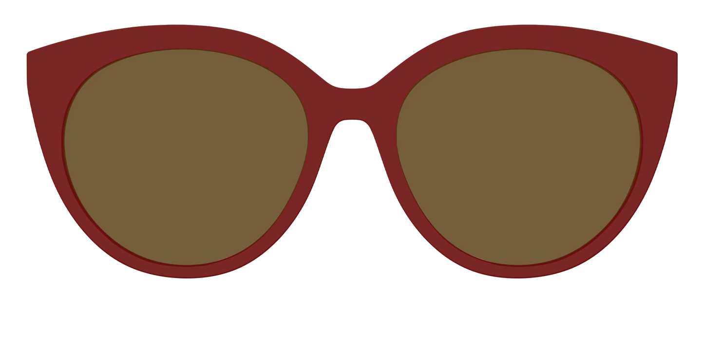 The Polarized Burgundy Sun Top