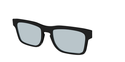 The Black With Slate Blue Lens