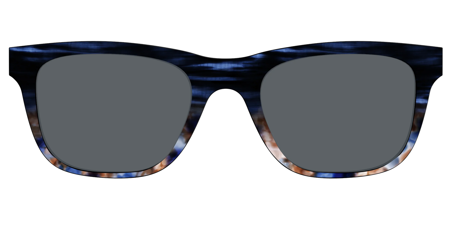 The Polarized Blue Horn Tortoise Sun Top