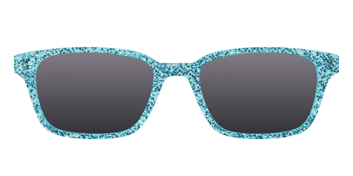 The Polarized Aquamarine Sparkle Sun Top