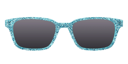 The Polarized Aquamarine Sparkle Sun Top