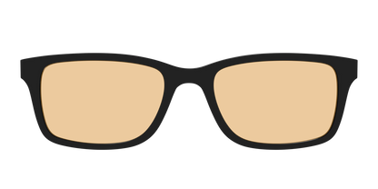 The Black With Umber Brown Lens