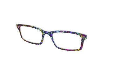 The Rainbow Splatter Black