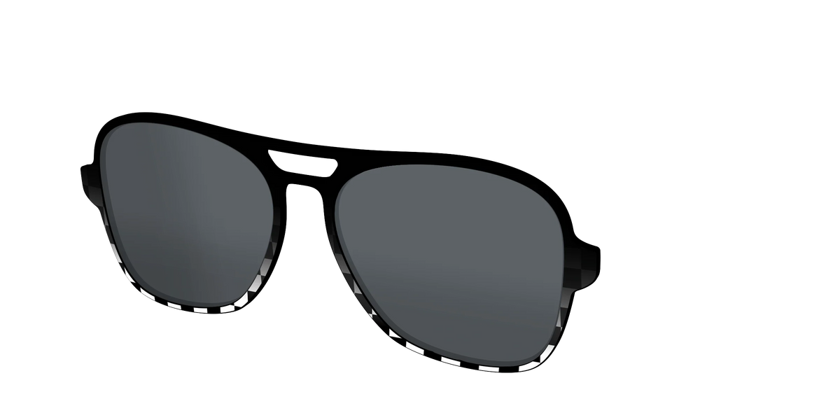 The Polarized Checkerboard Fade Sun Top