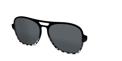 The Polarized Checkerboard Fade Sun Top