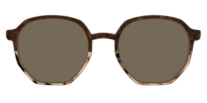 The Polarized Dark Oak Tortoise Split Sun Top