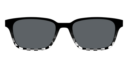 The Polarized Checkerboard Fade Sun Top