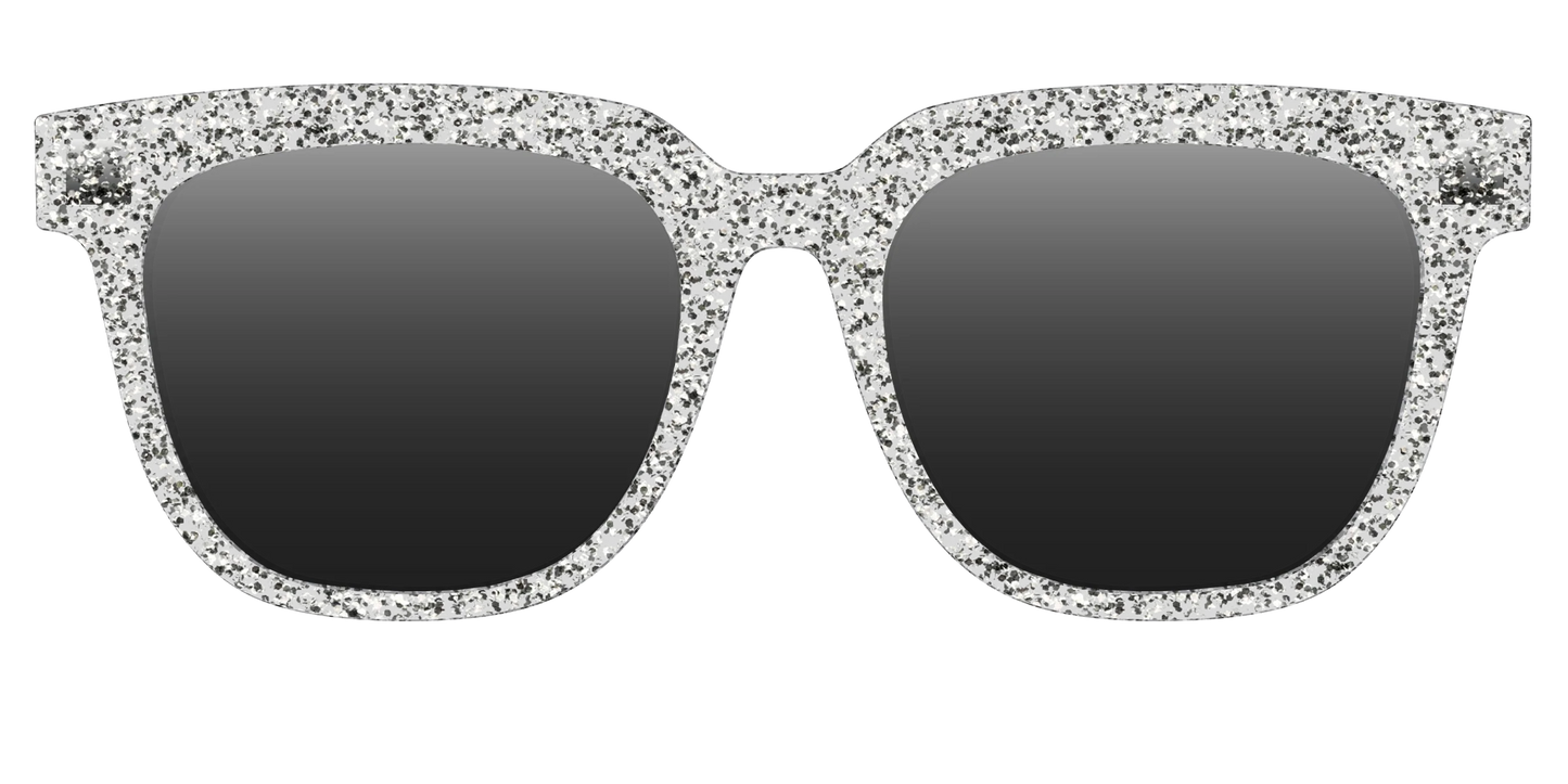 The Polarized Silver Sparkle Sun Top