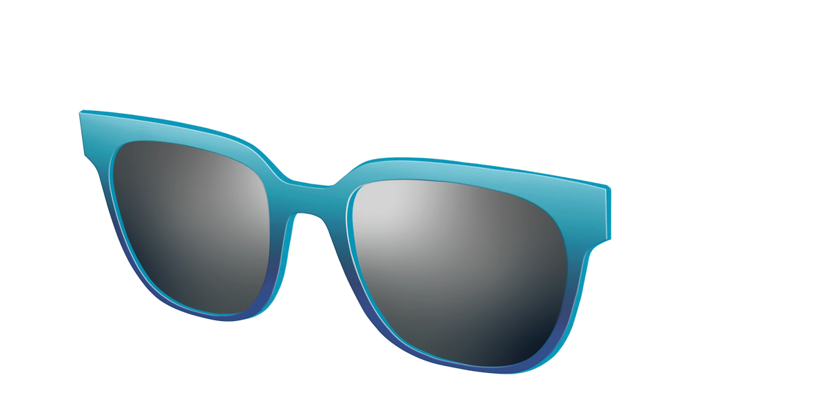 The Polarized Ocean Blue Sun Top