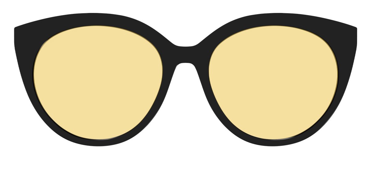 The Black With Citrine Yellow Lens