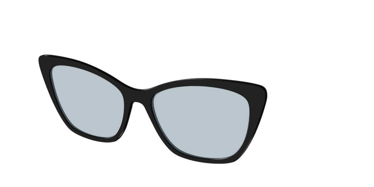 The Black With Slate Blue Lens