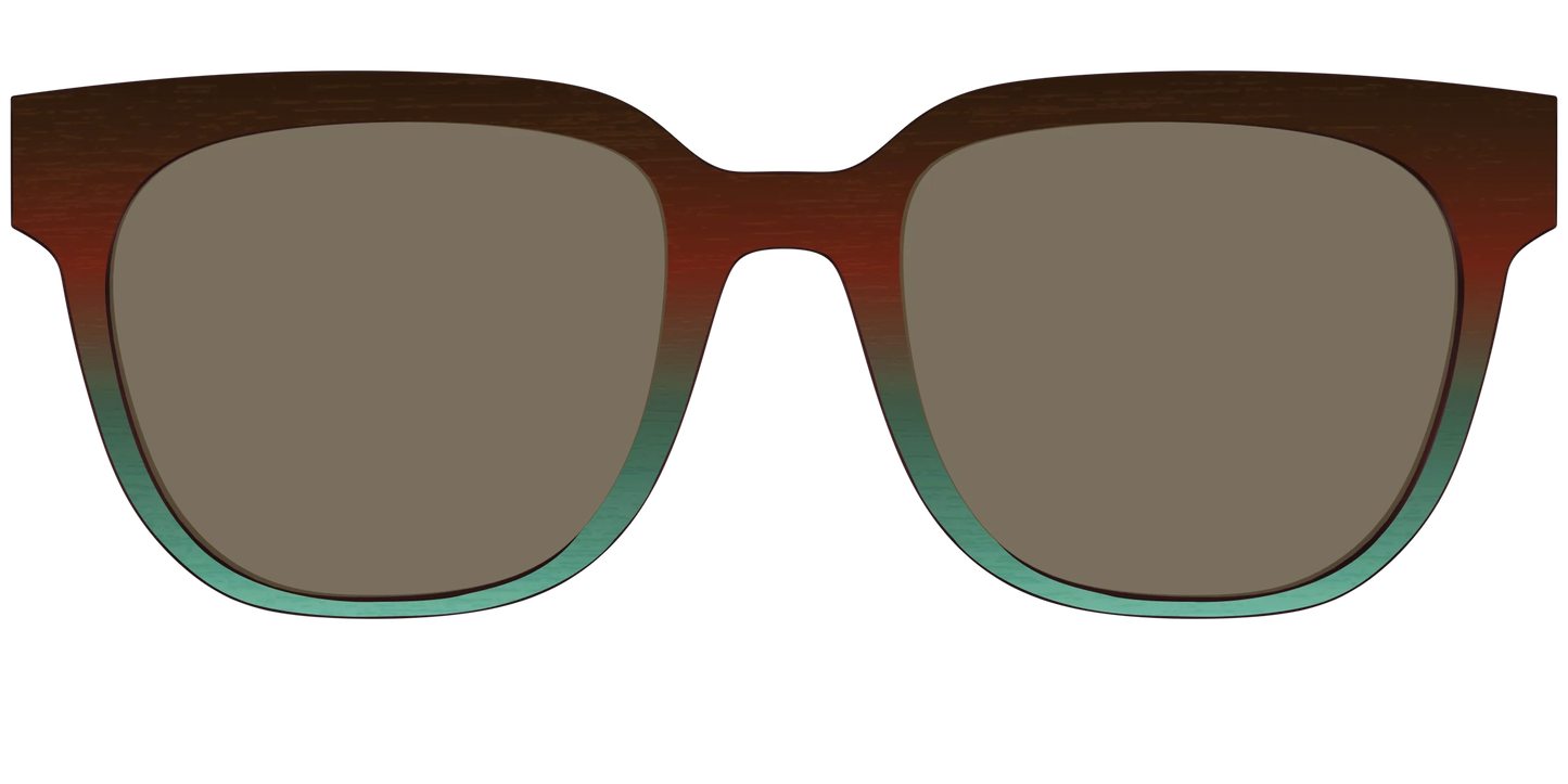 The Polarized Mahogany to Juniper Woodgrain Sun Top