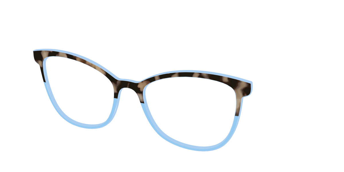 The Denim Tortoise Crystal Split