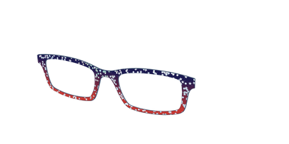 The Navy to Scarlet Gradient with Star Glitter