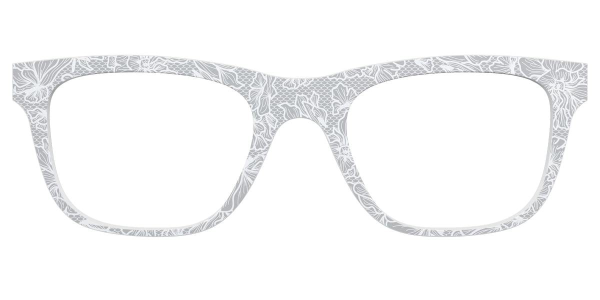 The Pale Gray Floral Lace